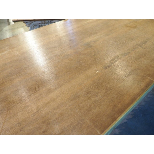 Wood A Long, Painted Antique Cast Iron Table From Aix-en-Provence, France Circa 1890 For Sale - Image 7 of 18