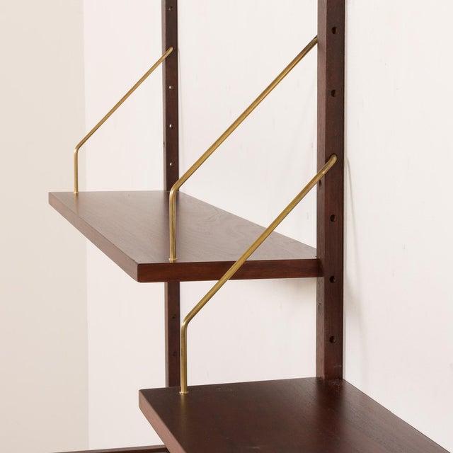 Mid-Century Danish PS System Shelving Unit in Rosewood by Preben Sørensen for PS System / Randers, 1970s, Set of 16 For Sale - Image 11 of 15