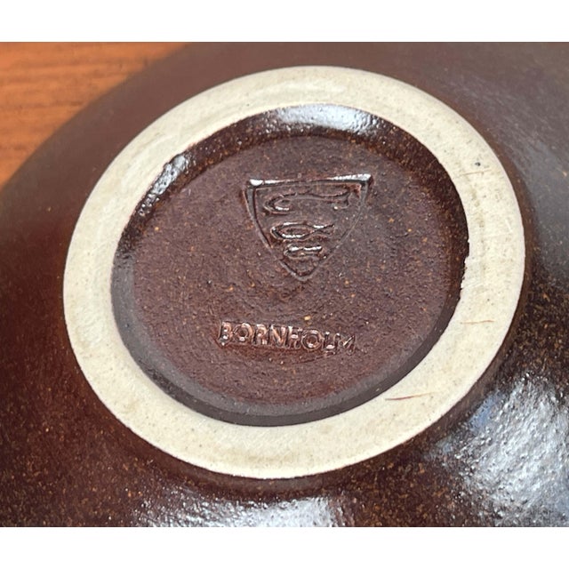 Mid-Century Modern Danish Studio Pottery Bowls and Candleholder from Michael Andersen Keramik, 1960s, Set of 3 For Sale - Image 12 of 14