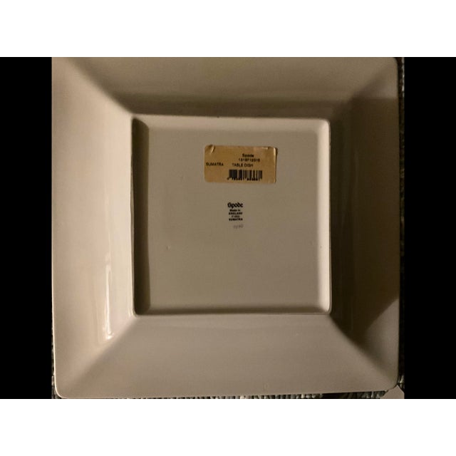 Spode Contempary Spode Sumatra Fine Porcelain 10” Square Table Plate For Sale - Image 4 of 5