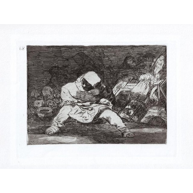 Francisco Goya, Que Locura, 1863, Etching Aquatint For Sale