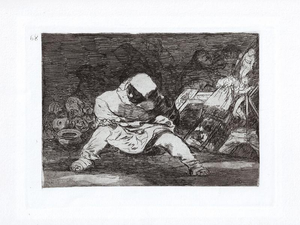 Francisco Goya, Que Locura, 1863, Etching Aquatint