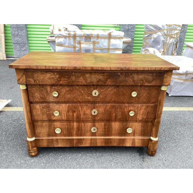 Auburn French Directoire Walnut Chest of Drawers For Sale - Image 8 of 10