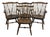 Vintage Ethan Allen Antiqued Pine Old Tavern Duxbury Chairs - Set of 4 For Sale