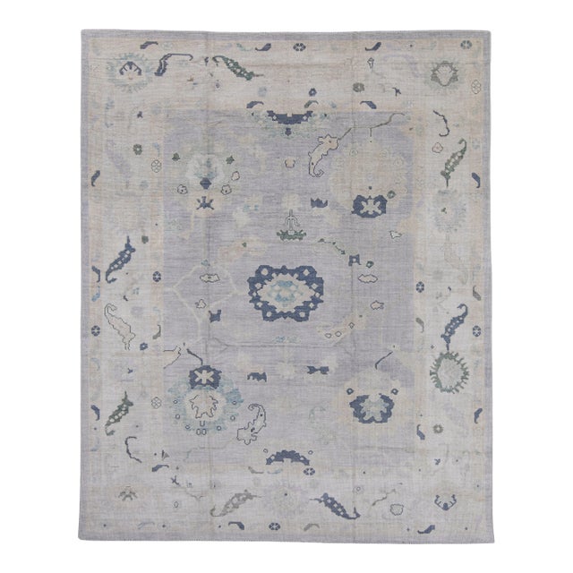 Turkish Oushak Rug 8' x 10' For Sale