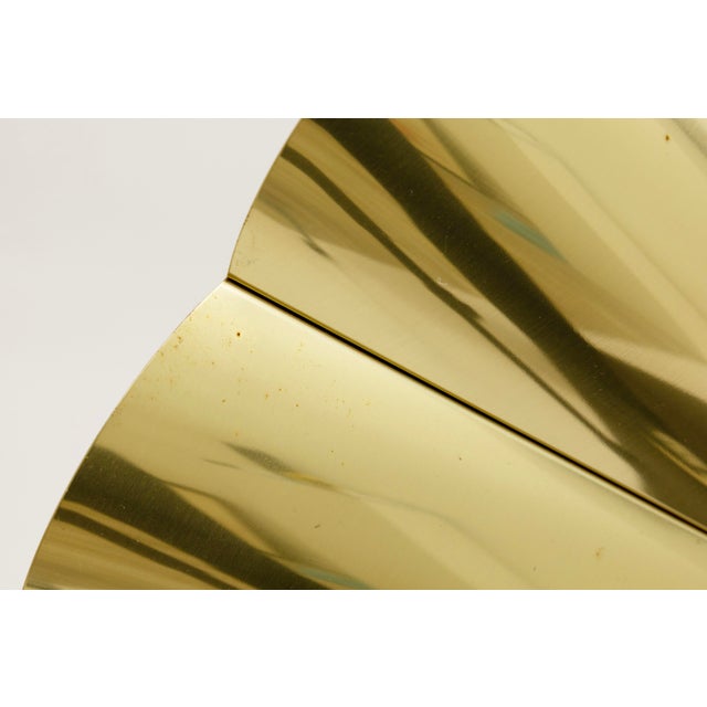 Brass Vintage Curtis Jere Signed Brass Sunrise Wall Sculpture 1989 For Sale - Image 8 of 8