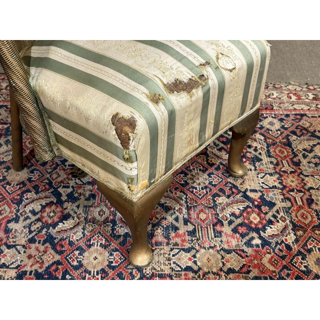 Textile English Armchair from Lloyd Loom Company, 1930s For Sale - Image 7 of 11