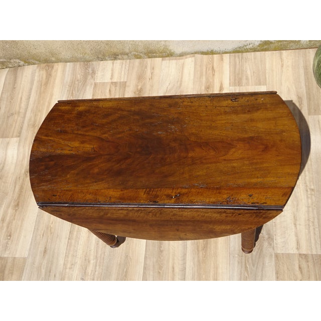 Walnut Top Flap Table For Sale - Image 6 of 18