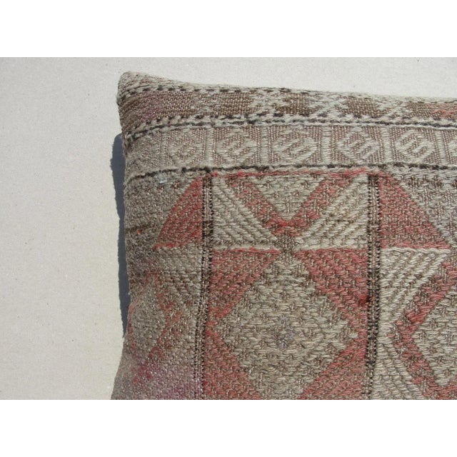 1980s Vintage Kilim Rug Pillow Cover For Sale - Image 5 of 9