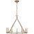 Darlana Medium Single Ring Chandelier in Antique-Burnished Brass Designer: Chapman & Myers Canopy: 6" Round Mounting:...