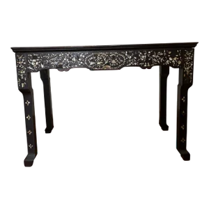 19th Century Rosewood & Mother of Pearl Inlaid Chinese Alter Table