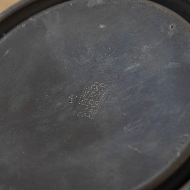 1940s French Pewter Canister For Sale - Image 10 of 10