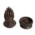 Ceramic Chinoiserie Large Ceramic Buddha Hands Sculpture Incense Burner For Sale - Image 7 of 8