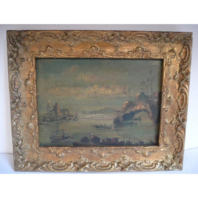 Unknown, Seascape, 1800s, Oil and Copper For Sale - Image 15 of 15