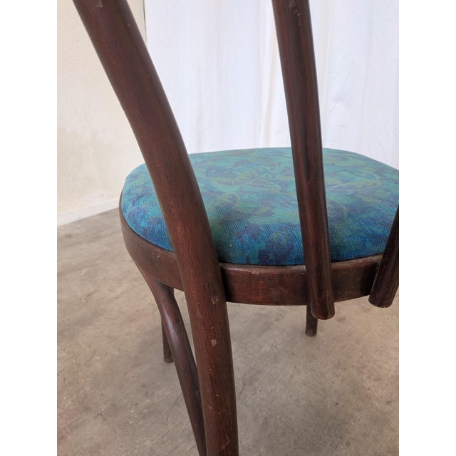 Vintage Bentwood Dining Chair with Upholstered Seat, 1970s For Sale - Image 4 of 14