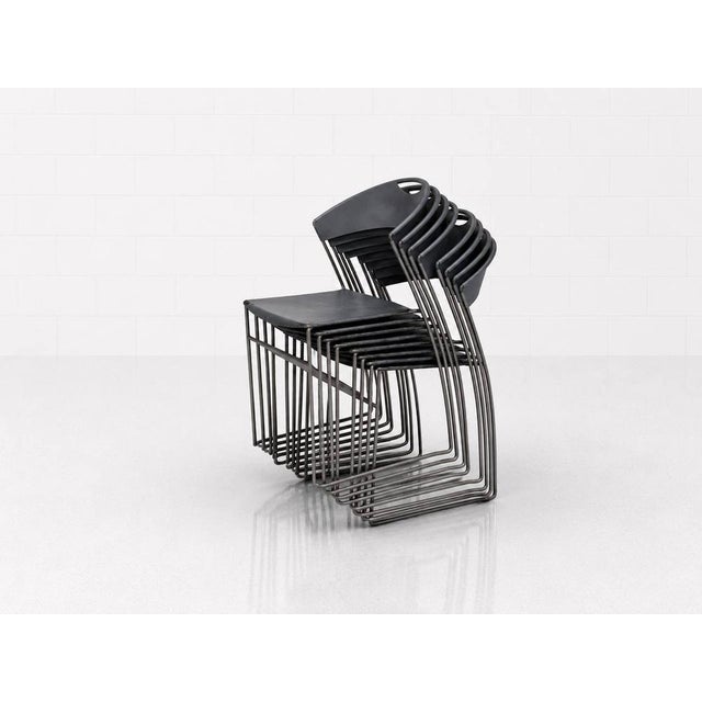 Postmodern Juliette Stacking Chair by Hannes Wettstein for Cerruti Baleri, Italy, 1980s For Sale - Image 9 of 11