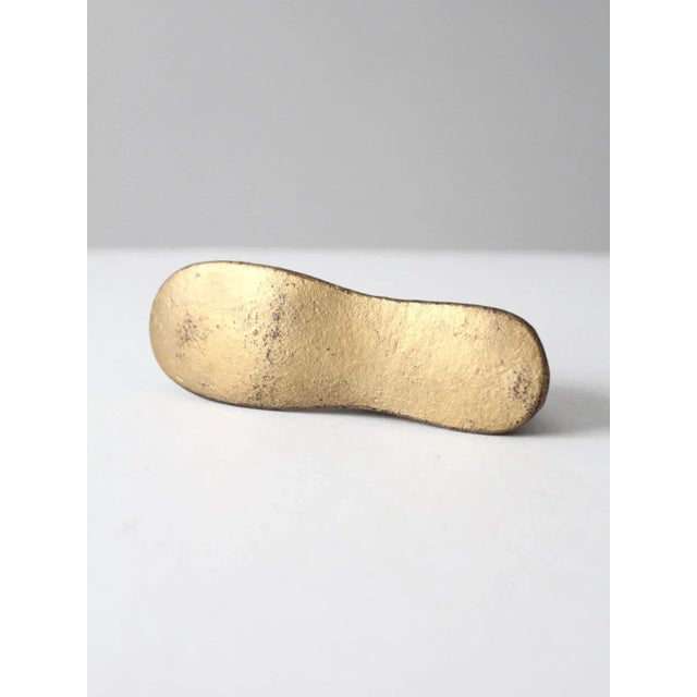 Brass Antique Cast Iron Shoe Form For Sale - Image 8 of 9