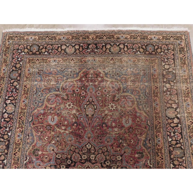 Textile 1930s Persian Rug 4'2"x 6'5" For Sale - Image 7 of 13