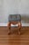 Set of 3 Antique Hand Carved Solid Walnut Stools With Perfect Upholstery For Sale - Image 4 of 13