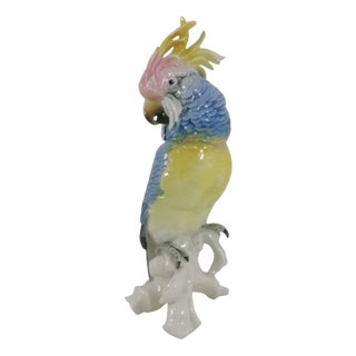 Ceramic Parrot by Karl Ens, Germany, 1910s For Sale