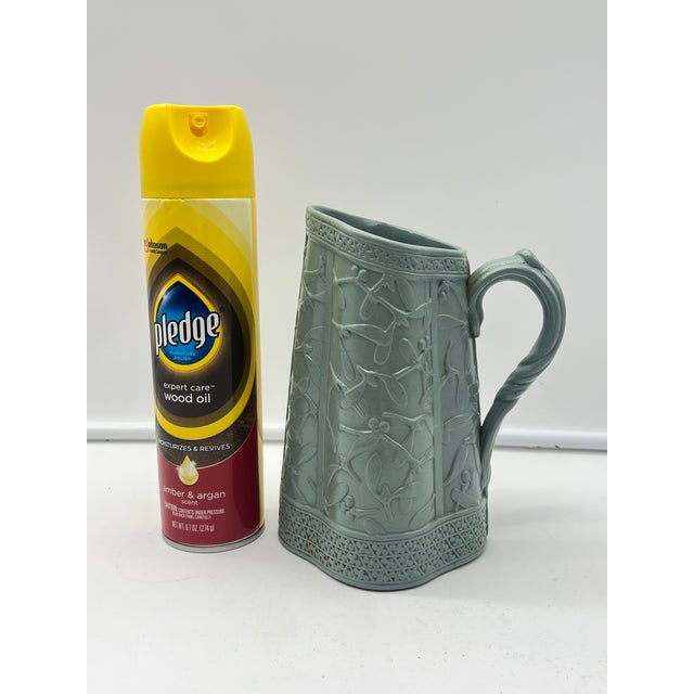 Antique Brownfield & Sons Mistletoe Pitcher Circa 1880's For Sale In Nashville - Image 6 of 6