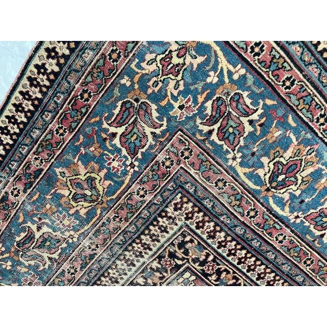 Distressed Antique Persian Rug , 8'10" X 12'6 For Sale - Image 10 of 12