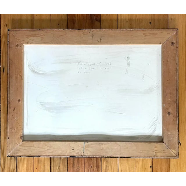 Kermit Oswald Framed Paint on Paper - A Noted Company Artist on Many Keith Harig Paintings For Sale - Image 4 of 6