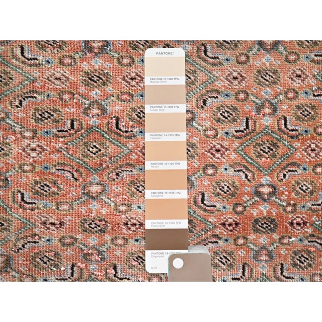 1960 2'5"x3'8" Savanna Brown Hand Knotted Vintage Northwest Persian Pure Wool Rug For Sale - Image 4 of 7