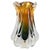 Mid-Century Amber and Green Art Glass Vase attributed to Josef Hospodka, 1960s For Sale - Image 9 of 9