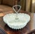 Vintage Fenton Milk Glass Hobnail Tricorn Divided Dish (3-Part) With Metal Handle 7-Inch For Sale - Image 12 of 13