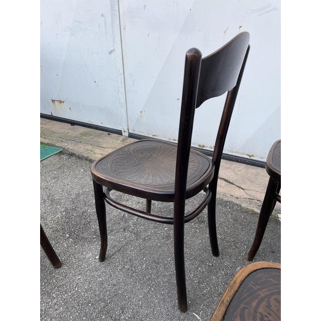 Beech Wood Dining Chairs by Jacob & Josef Kohn, Set of 6 For Sale - Image 10 of 14