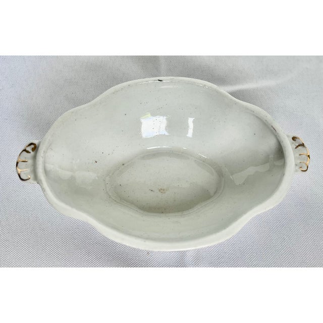Late 1800s English Imari Style Miniature Sauce Tureen With Tiered Double Underplates For Sale - Image 9 of 18
