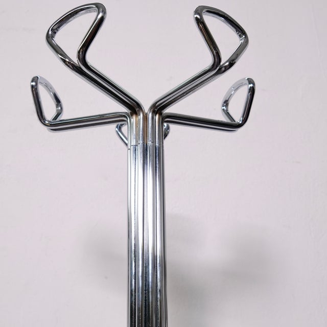 Chromed Metal Floor Coat Rack from Fiarm, 1960s For Sale - Image 14 of 18