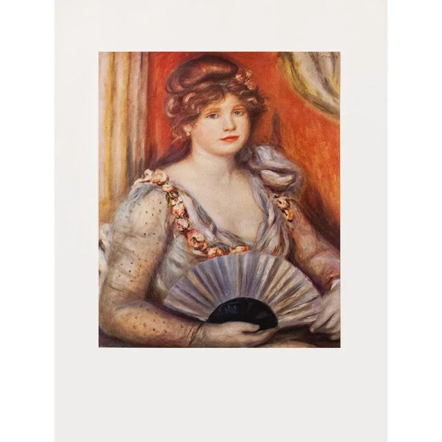 1950s After Auguste Renoir "Lady With a Fan" First Edition Photogravure For Sale