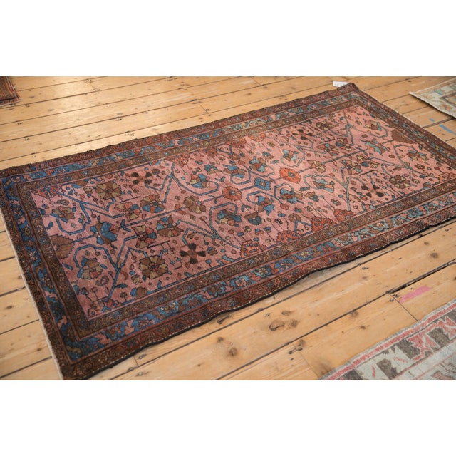1920s Antique Persian Lilihan Floral Multicolor Wool Rug For Sale - Image 9 of 11