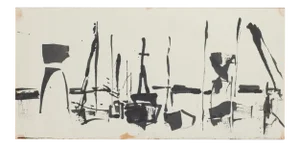 Herta Hausmann, View of a Port, Original Ink Drawing, Mid-20th Century