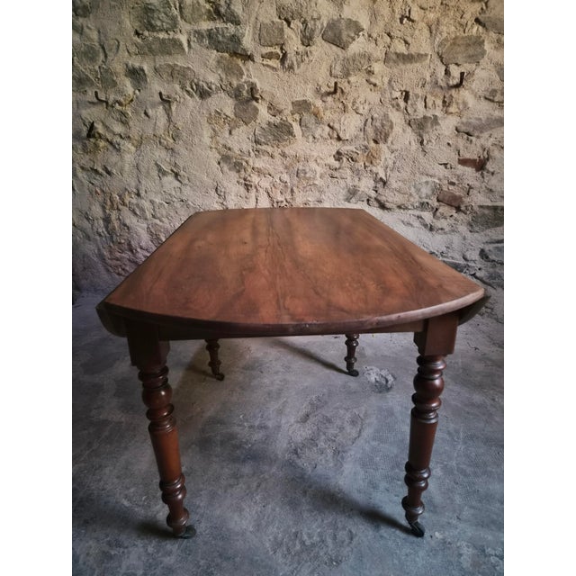 Antique French Walnut Drop-Leaf Dining Table, 1900s For Sale - Image 16 of 18