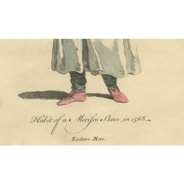 Mid 18th Century European School Artist, Habit of a Moorish Slave, 1749, Engraving For Sale - Image 5 of 10