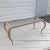 Late 20th Century Large Modern Sculptural Wood and Glass Console Table / Desk For Sale - Image 5 of 13