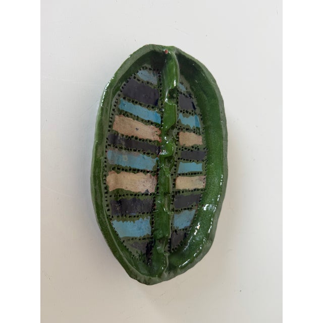 Mid-Century Modern 1980s Vintage Ellen Weinstein Studio Art Pottery Ashtray For Sale - Image 3 of 7