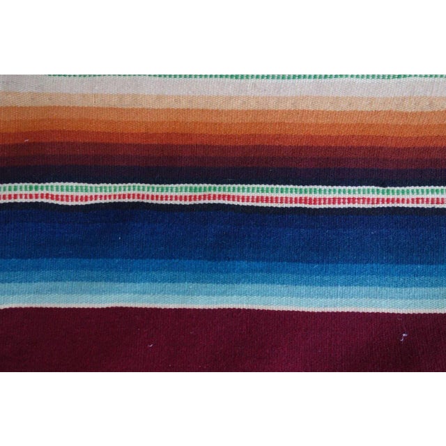 Red 1920s Serapi Card Table Weavings - A Pair For Sale - Image 8 of 10