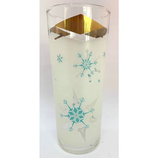 Mid-Century Modern Mid Century Atomic Snowflake Highball Gasses- Set of 6 For Sale - Image 3 of 5