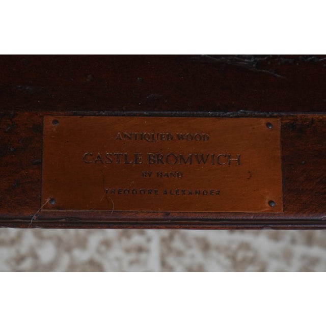Theodore Alexander Oak Castle Bromwich 3 Tier Lamp Table For Sale - Image 14 of 14