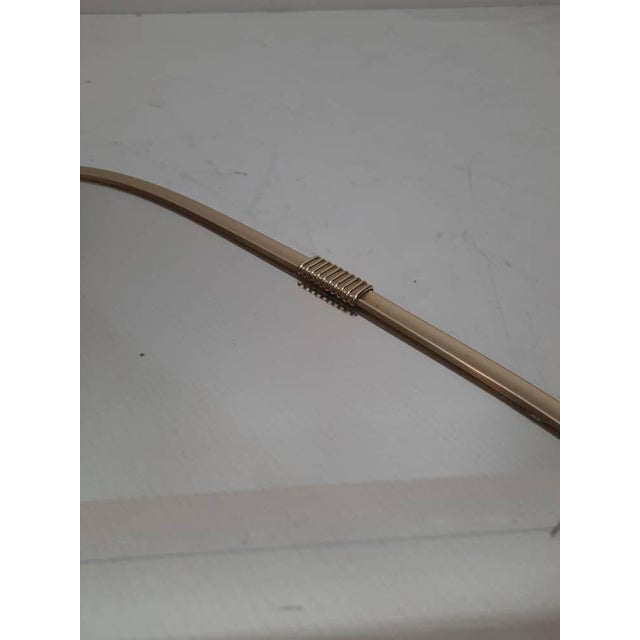 Metal Mid-Century Asymmetric Kidney Mirror, 1950s For Sale - Image 7 of 11