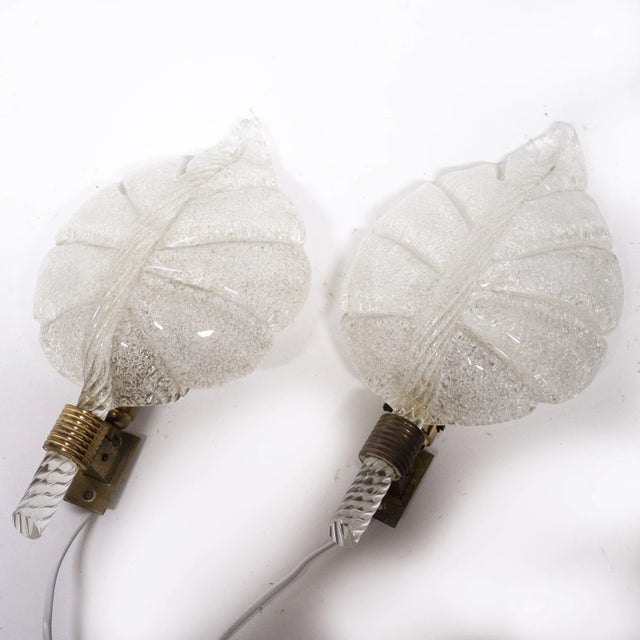 Murano Glass Sconces from Barovier E Toso, 1960s, Set of 2 For Sale - Image 4 of 13