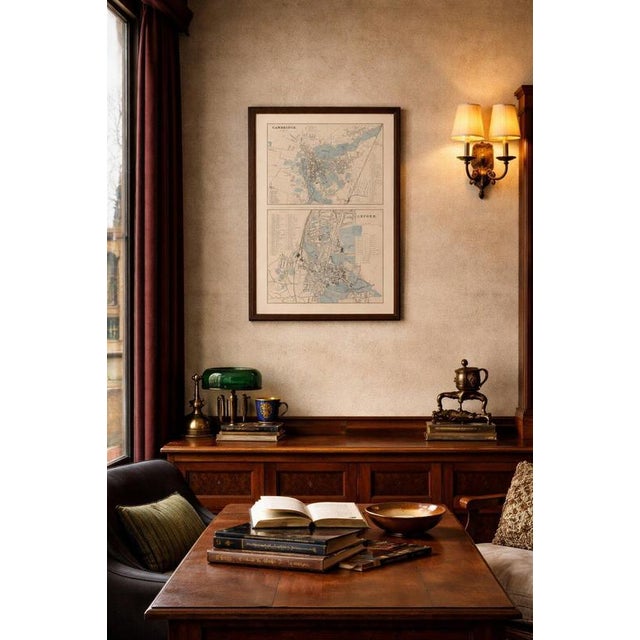 A beautifully composed pair of Victorian city plans depicting Cambridge and Oxford, the two most celebrated university...