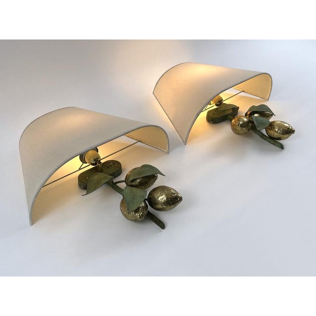 Large Mid-Century Brass Lemon Sconces by Hans Möller, 1970s, Set of 2 For Sale - Image 14 of 18