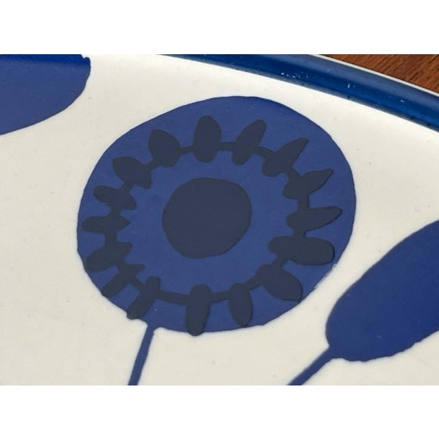 Large Mid-Century Modern German Ceramic Stockholm Series Plate from Melitta, 1960s For Sale - Image 5 of 18