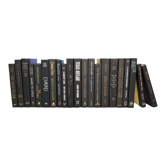 Decorative Books - Onyx Books - Black Books by the Foot For Sale