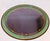 Vintage Hollywood Regency Style Hand-Painted Papier-Mâché Oval Tray on Faux Bamboo Stand , completely restored in...